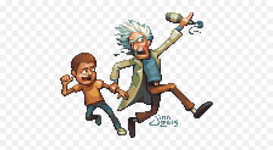 Pixelprospector - Rick And Morty Pixel Art Png,Rick And Morty Png Transparent