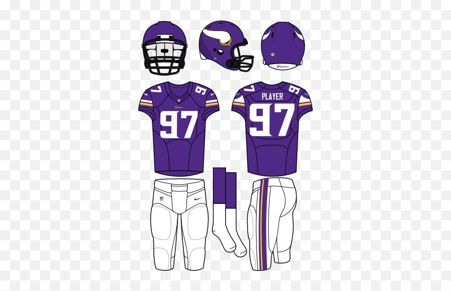 Minnesota Vikings Home Uniform - National Football League Houston Texans Home Uniform Png,Viking Helmet Logo