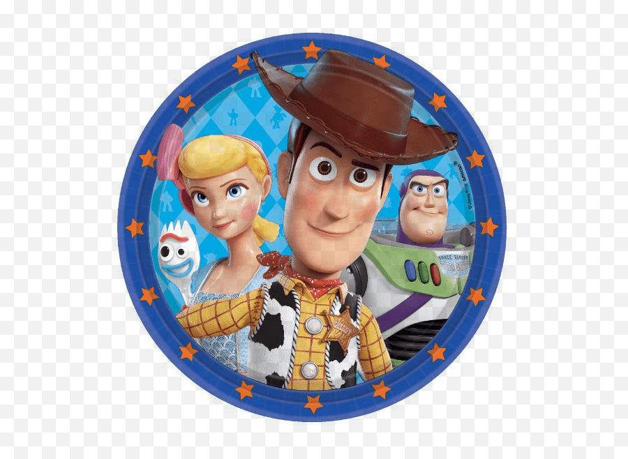 Toy Story Birthday Party Lunch Plates 9 8ct - Woody Toy Story 4 Characters Png,Toy Story Transparent