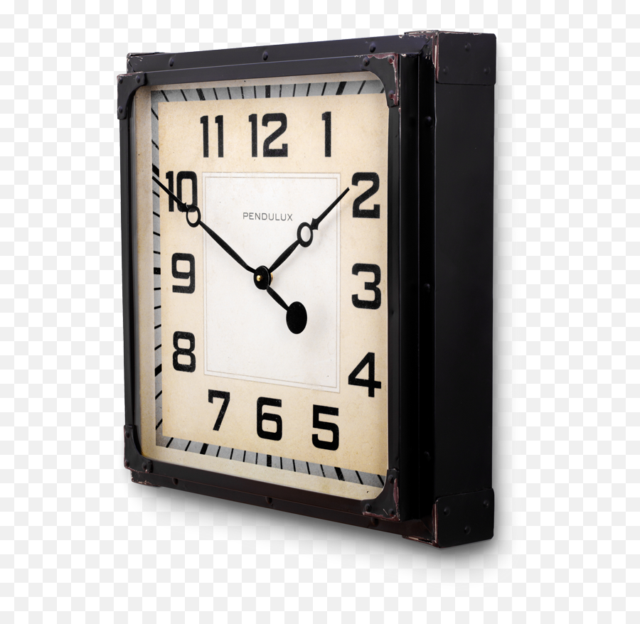 Gas Station Clock Black - Numeros Grandes Para Imprimir Png,Vintage Clock Png