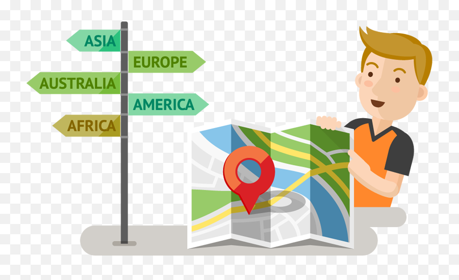 Download Portfolio Designshop Young Man Around The World - Travel Clipart Transparent Png,World Clipart Png