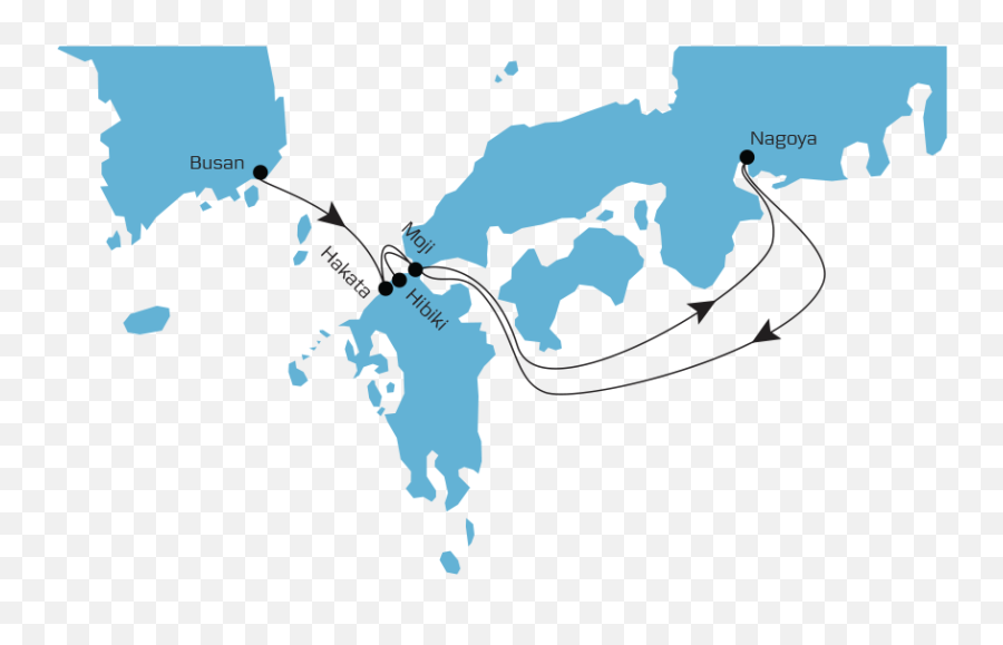 Japan Feeder 2 Jp2 Maersk - Japan Land Png,Japan Map Png