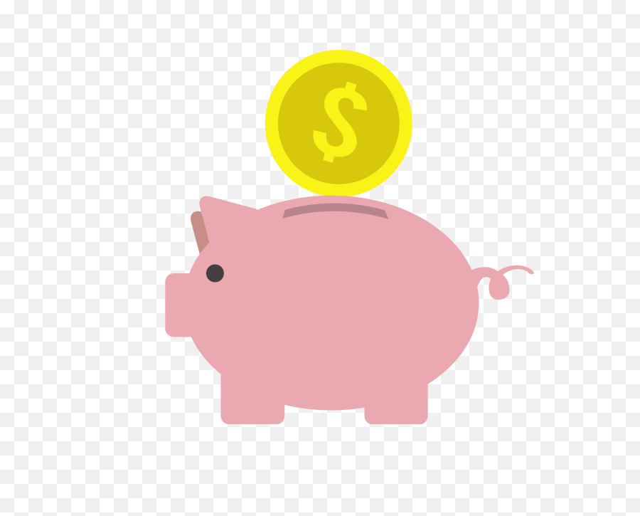 Piggy Bank Vector Png - Piggy Bank Vector Png,Piggy Bank Transparent Background