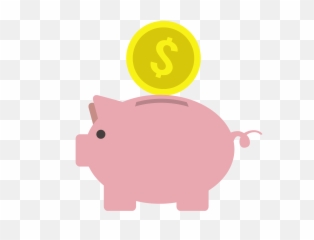 Piggy Bank Vector Png - Piggy Bank Vector Png,Piggy Bank Transparent Background