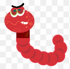 Computer Virus Worm - Free Vector Graphic On Pixabay Computer Worm Clipart Png,Virus Png