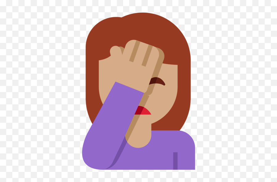 Medium Skin Tone Emoji - Windows 10 Facepalm Emoji Png,Facepalm Emoji Png