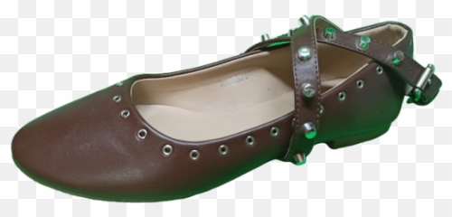 Brown Flat Ballerina Shoes - Ballet Flat Png,Ballerina Shoes Png