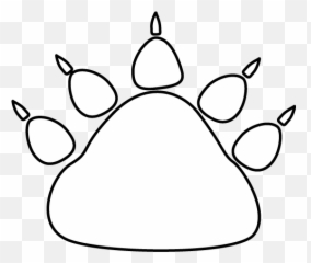 Black And White Bear Paw Print - Logo png
