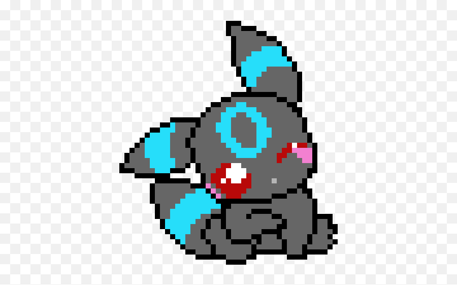 Shiny Umbreon Eevee Evolution Pixel Art Maker - Cartoon Png,Umbreon Png