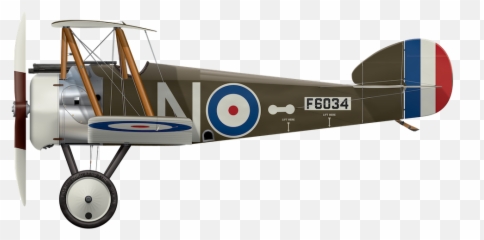Sopwith Camel - Sopwith Camel Side View Png,Biplane Png