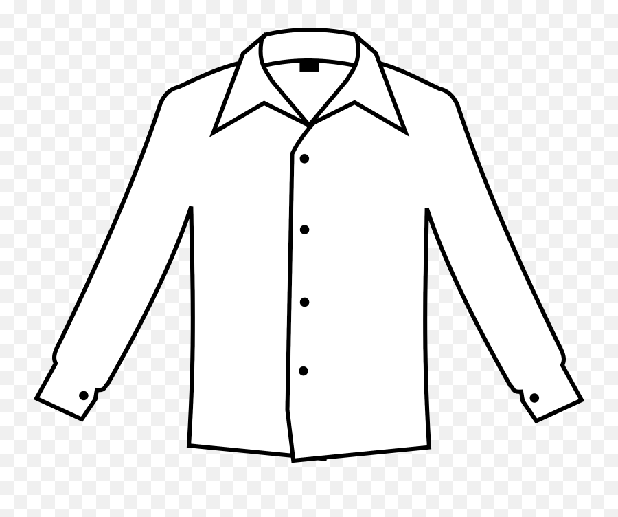Dress Shirt Clip Art - White Shirt Clip Art Png,Shirt Clipart Png