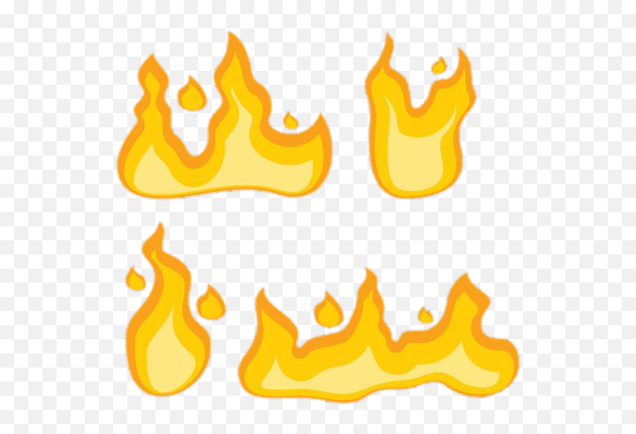 Cartoon Flames Png Download - Stencil Flames No Background,Cartoon Flames Png