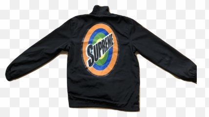 Supreme Tide Logo Coach Jacket - Black Long Sleeve Png,Tide Logo Png
