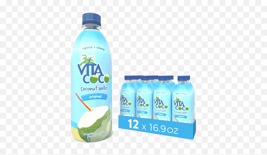 Vita Coco Original Coconut Water 16 Oz 12 - Pack Readyrefresh Vita Coco Coconut Water Pineapple Png,Coconut Transparent