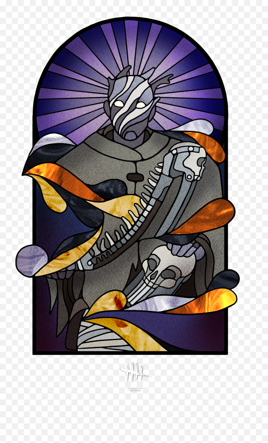 Art Dead By Daylight Wraith - Stained Glass Dbd Png,Dead By Daylight Logo Transparent