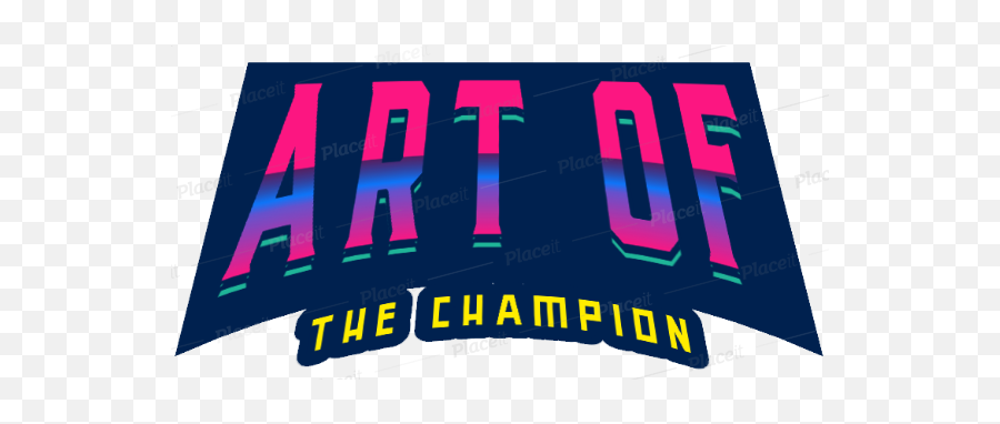 Art Of The Champion - Horizontal Png,Champion Logo Font