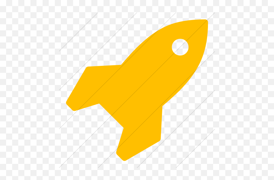 Iconsetc Simple Yellow Bootstrap Font Awesome Rocket Icon - Vertical Png,Rocket Icon Png