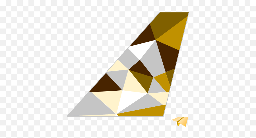 Etihad Airways Papier Avion By Airigami - Vertical Png,Etihad Airways Logo