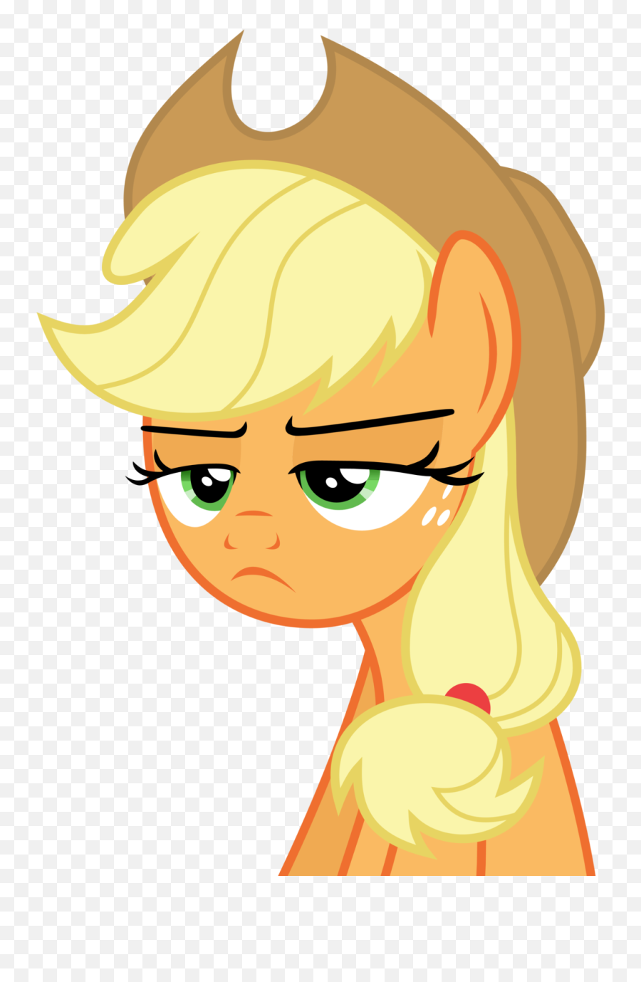 Mlp Jappleack Is Not Amused By Mewtwo - Ex My Little Pony Applejack Not Amused Png,Mewtwo Transparent