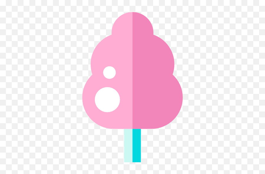 Dessert Sugar Cotton Candy Food Sweet Icon - Girly Png,Cotton Candy Transparent