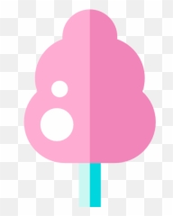 Dessert Sugar Cotton Candy Food Sweet Icon - Girly Png,Cotton Candy Transparent