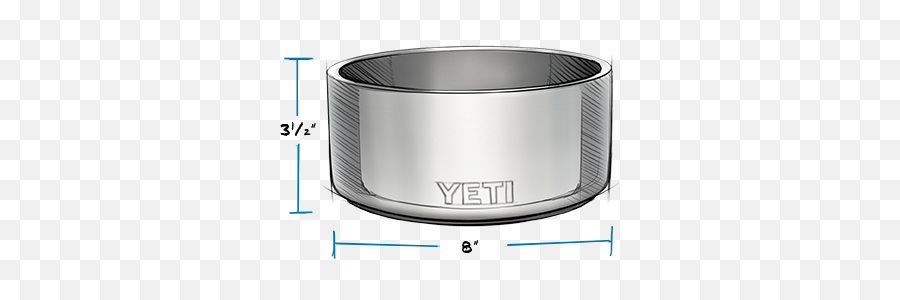 Yeti Boomer 8 Dog Bowl - Silkscreened Solid Png,Footjoy Icon White Pebble