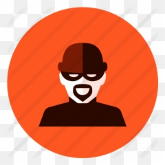 Burglar - Thief Flat Icon Png
