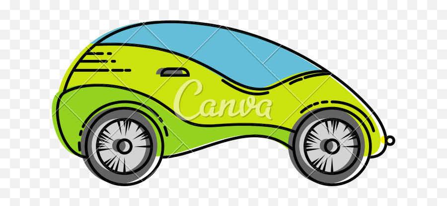 Modern Car Futuristic Vector Icon Illustration - City Car Language Png,Futuristic Icon