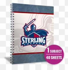 Imprinted Perforated Notebooks Schoolstoresupplycom - Sterling College Logo png