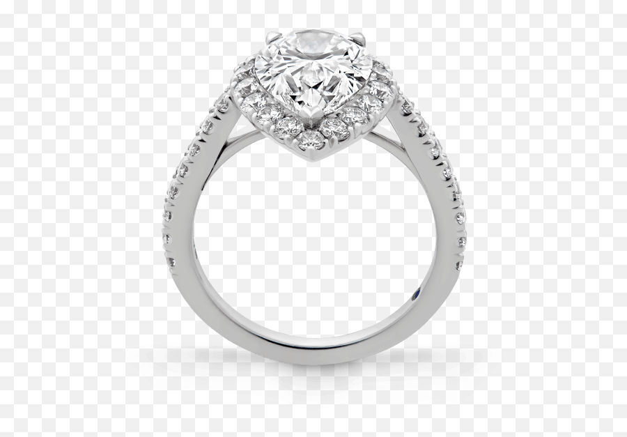 Evermore Pear Shape Diamond Halo Engagement Ring In - Wedding Ring Png,Graff Icon