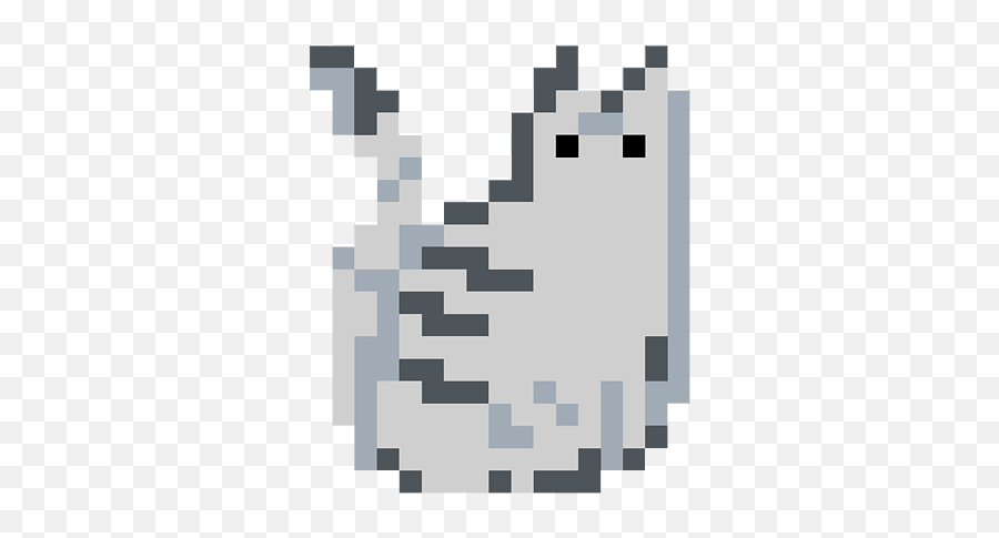 Cat Pixel Art - Grey Kids Tshirt For Sale By Andrea Minecraft Golden Apple Png,Undertale Gaster Icon