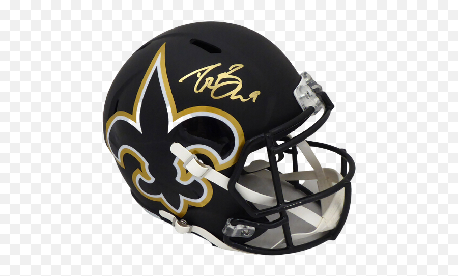 Drew Brees Autographed Memorabilia U2014 Ultimate Autographs - Revolution Helmets Png,Riddell Speed Icon Vs Speed