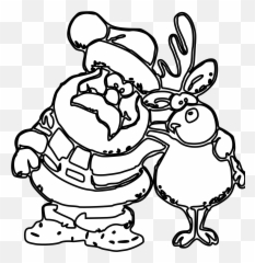 Cute Reindeer Clipart Black And White - 461974 Png Images Christmas Clipart Black And White,Reindeer Clipart Png
