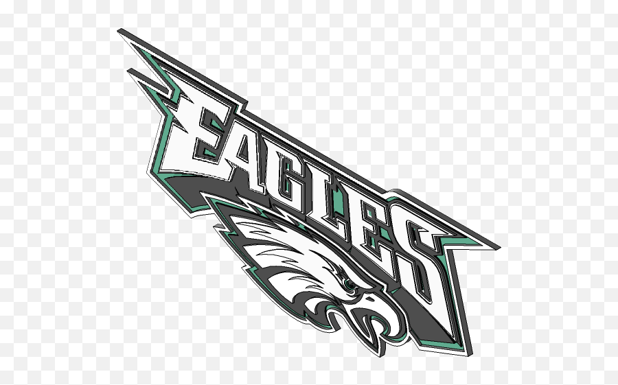 Philadelphia Eagles Alt Logo 3d Cad Model Library Grabcad - Language Png,Eagles Icon