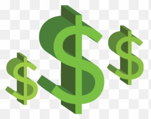 Green Dollar Transparent Background Png - Signs