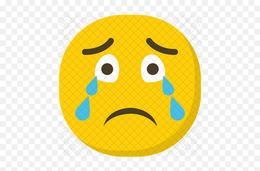 Crying Emoji Icon Of Flat Style - Crying Emoji Png,Crying Emoji Png