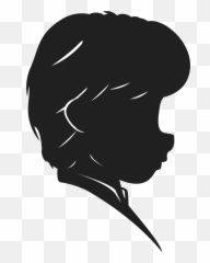 Cute Children Silhouettes - Niño Silueta Vector Png