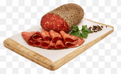 Bertocchi Pepper Crusted Chilli Sopressa Salami Sliced From - Pepperoni Png,Salami Png