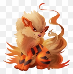 Download Hd Growlithe Drawing Arcanine - Arcanine Png,Growlithe Png