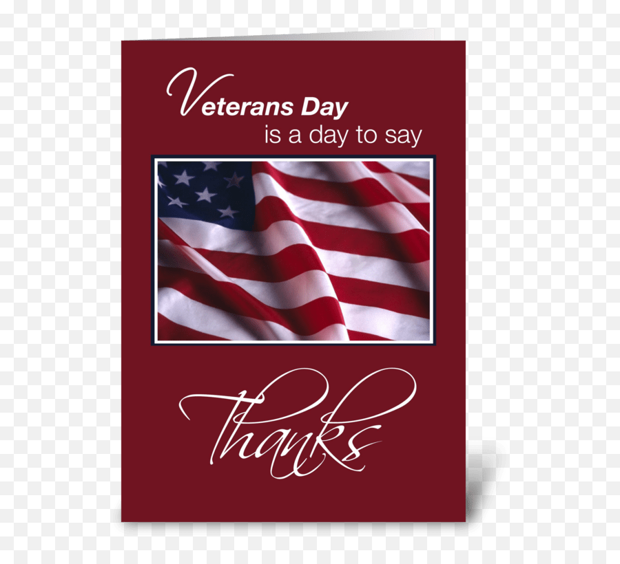 Veterans Day Thanks With American Flag - Veterans Day Png,Veterans Day Png