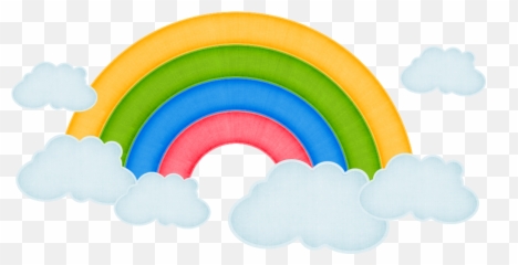 Download Arcoiris Con Nubes Png - Illustration,Nubes Png