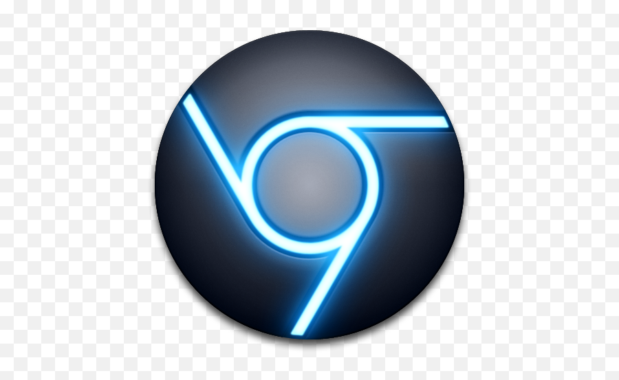 Google Chrome Icon Blue Black - Icones Para Google Chrome Png,Google Chrome Icon Png