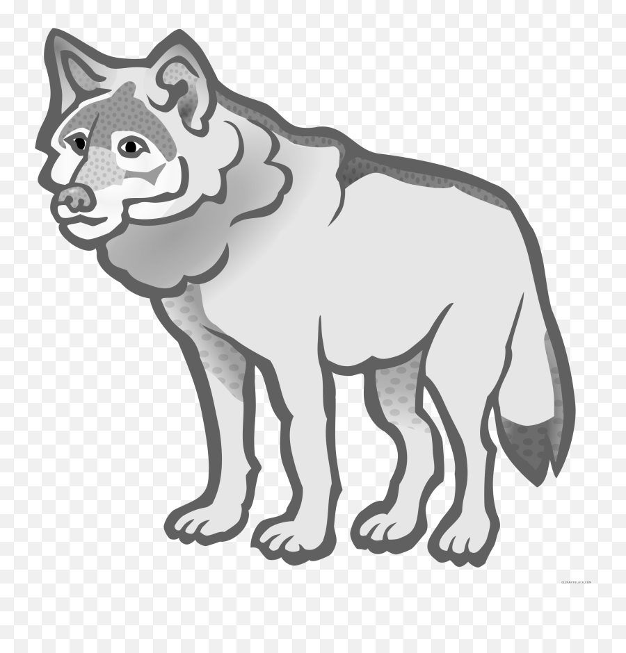 Wolf Animal Free Black White Clipart Images Clipartblack - Wolf Clipart Black And White Png,Black Wolf Png