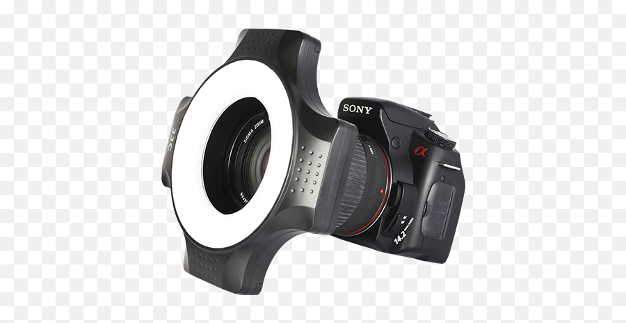 Download Led Macro Ring Light - Ring Flash Full Size Png Digital Slr,Light Flash Png