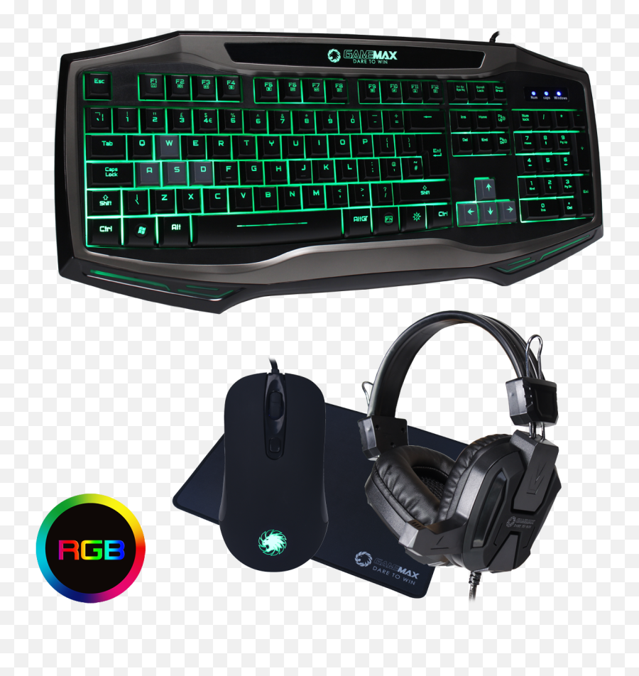 Raptor Keyboard Mouse Headset Mat Kit - Gamemax Uk Gaming Keyboard Mouse And Headset Png,Keyboard And Mouse Png