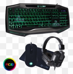 Raptor Keyboard Mouse Headset Mat Kit - Gamemax Uk Gaming Keyboard Mouse And Headset Png,Keyboard And Mouse Png