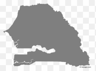 Outline Map Of Senegal Free Vector Maps - png