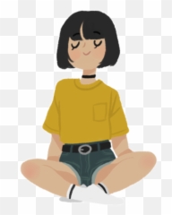 Art Grunge Aesthetic Anime Girl - Wallpapers png