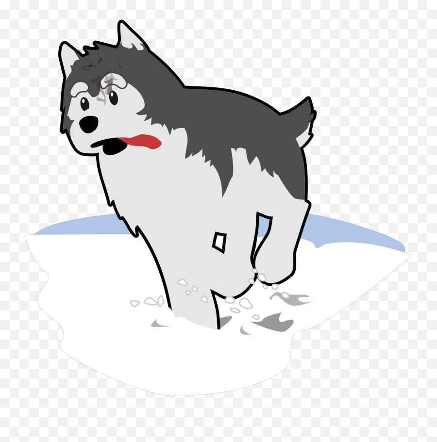 Running Husky Svg Vector Clip Art - Svg Clipart Running Husky Clipart Png,Husky Transparent