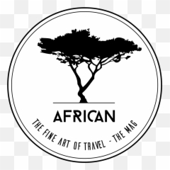 African Magazine - Elephant And Tree Silhouette png